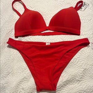 Lululemon Athletica Red Bikini Set